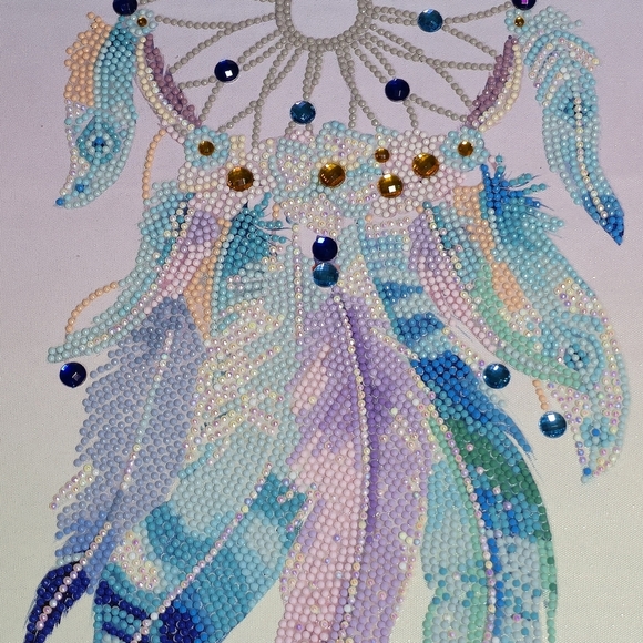 PitterPatterWares Other - Dreamcatcher Wall Art – Pastel Feather Design - No Frame, Can Be Added